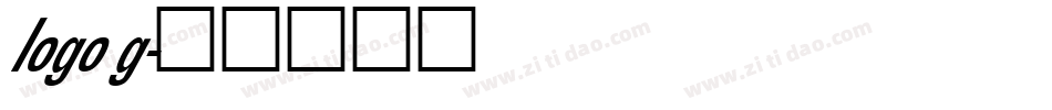 logo g字体转换